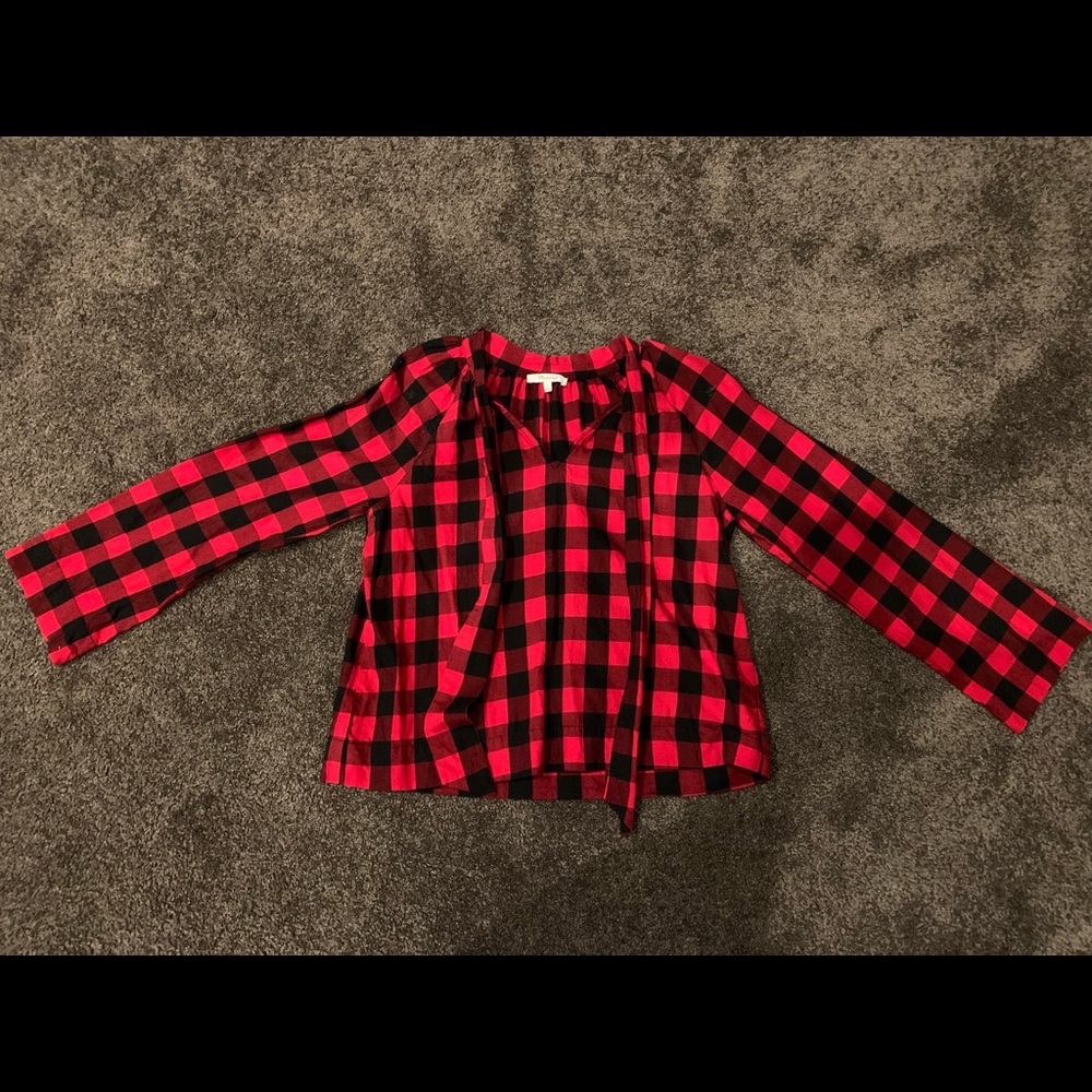 Madewell plaid long sleeve
